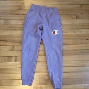 Lavender champion reverse weave swetpants